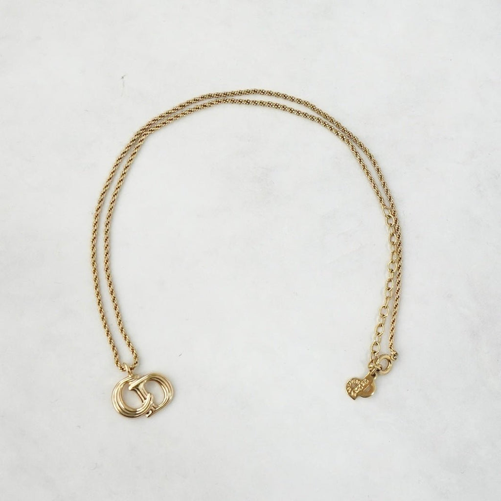 Christian Dior CD 徽标 GP 金项链