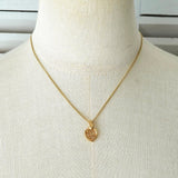 クリスチャン ディオール ヴィンテージ CDロゴ リーフ ネックレス GP - NEWSED