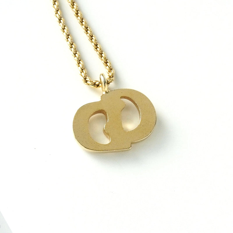 クリスチャン ディオール ヴィンテージ CDロゴ ネックレス GP - NEWSED