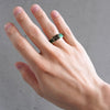 Dior x Denim Tears CD Logo K18 Green Ring, Size S / 17