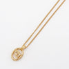 CD Logo Ellipse GP Gold Necklace