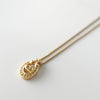 CD Logo Rhinestone Gold Necklace