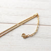 CD Logo Rhinestone Gold Necklace