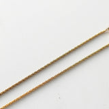CD Logo Rhinestone Gold Necklace - NEWSED