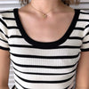 CD Logo Rhinestone Gold Necklace