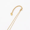CD Logo Rhinestone GP Gold Necklace