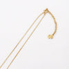 CD Logo Rhinestone GP Gold Necklace
