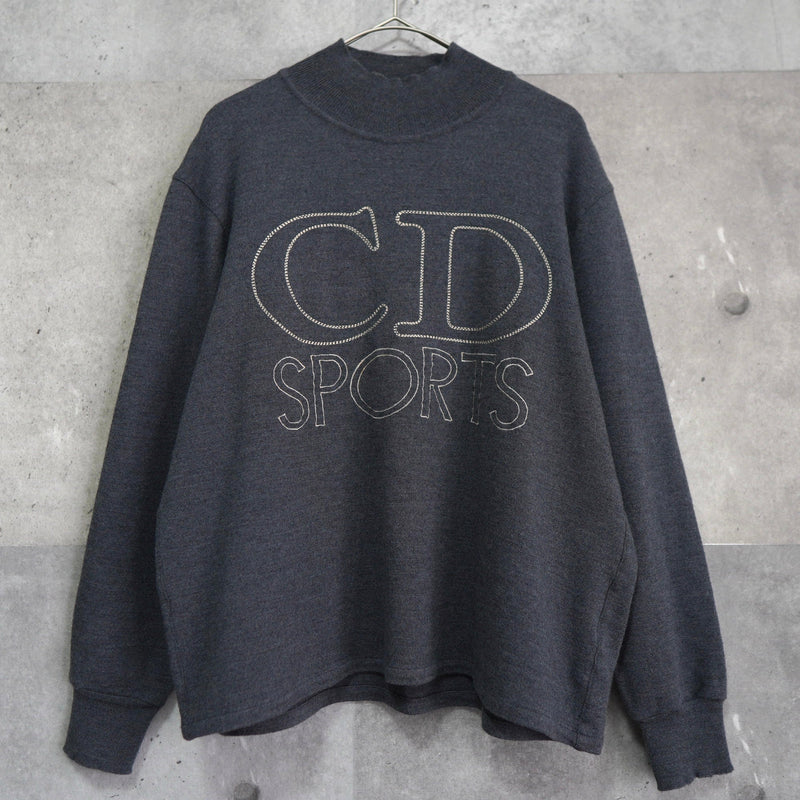 クリスチャン ディオール ヴィンテージ CD SPORTS 刺繍 モックネック ニット レディース グレー - NEWSED