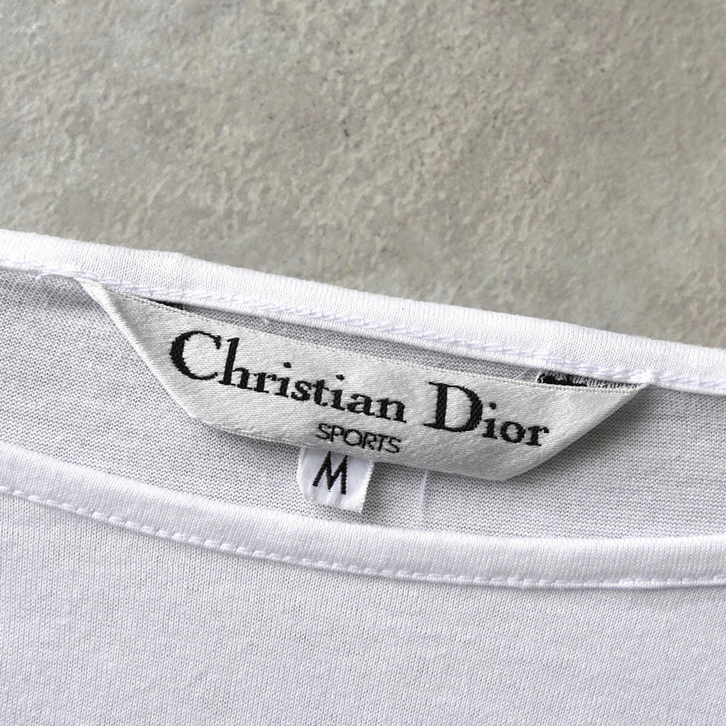 クリスチャン ディオール ヴィンテージ CD SPORTS ビッグロゴ 半袖トップス Tシャツ ホワイト - NEWSED
