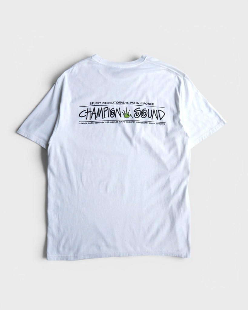 Champion Sound ステューシー Tシャツ ホワイト L メンズ