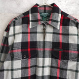 Check Pattern Zip - up Jacket - NEWSED