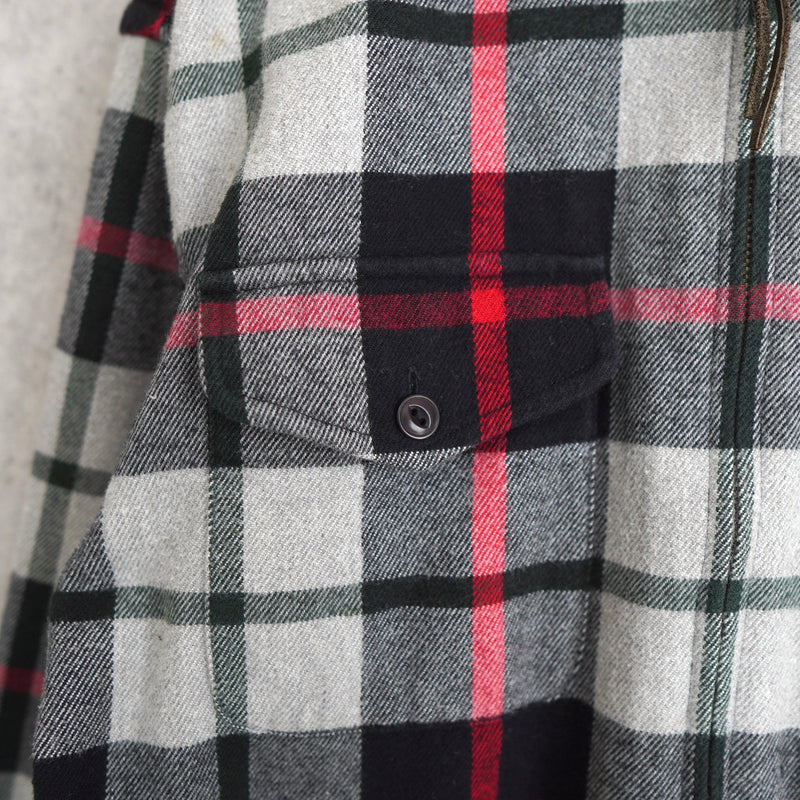 Check Pattern Zip - up Jacket - NEWSED
