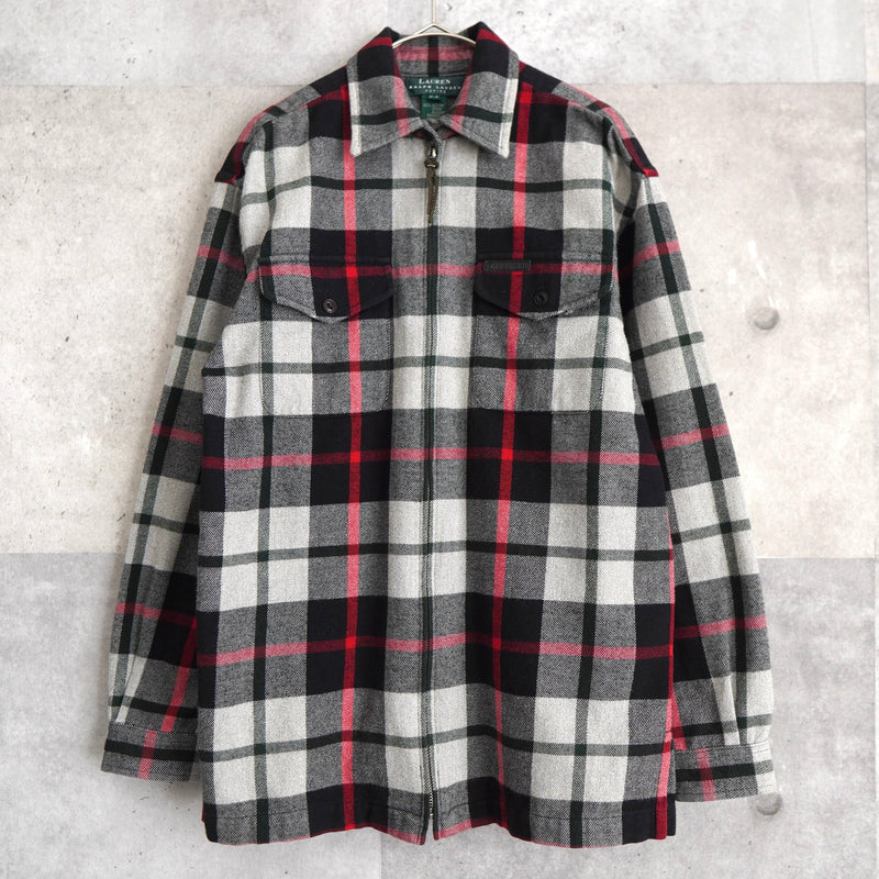 Check Pattern Zip - up Jacket - NEWSED