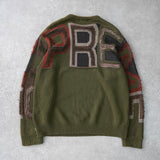Chenille Logo Sweater シュプリーム ロゴ ニット カーキ メンズ - NEWSED