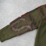 Chenille Logo Sweater シュプリーム ロゴ ニット カーキ メンズ - NEWSED