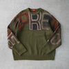 Chenille Logo Sweater シュプリーム ロゴ ニット カーキ メンズ