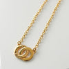 Circle Motif GP Gold Necklace