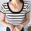 Circle Motif GP Gold Necklace