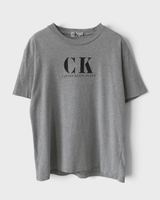 カルバンクライン ジーンズ ヴィンテージ CKロゴ Tシャツ グレー M レディース - NEWSED