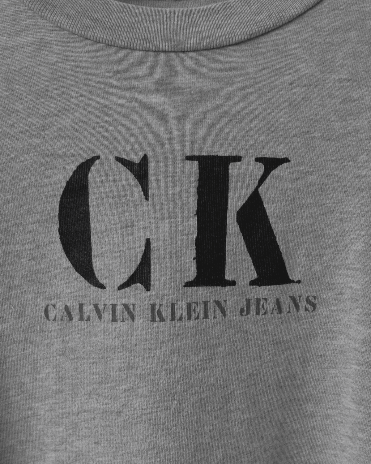 カルバンクライン ジーンズ ヴィンテージ CKロゴ Tシャツ グレー M レディース - NEWSED