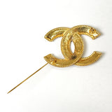 シャネル ココマーク COCO ブローチ GP ゴールド - NEWSED