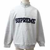 シュプリーム Collegiate Half Zip Pullover ハーフジップ スウェット ライトグレー M メンズ - NEWSED