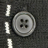 シュプリーム Contrast Stitch Button Up ニット ブラック L メンズ - NEWSED
