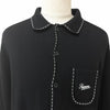 シュプリーム Contrast Stitch Button Up ニット ブラック L メンズ