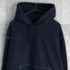 ステューシー Contrast Stitch Label パーカー ネイビー
