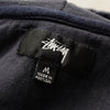 ステューシー Contrast Stitch Label パーカー ネイビー