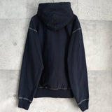 ステューシー Contrast Stitch Label パーカー ネイビー - NEWSED