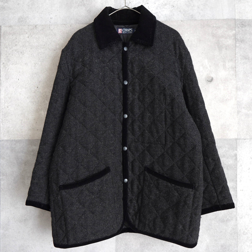 Corduroy Collar Wool Quilting Jacket