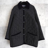 Corduroy Collar Wool Quilting Jacket - NEWSED