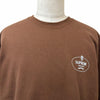 シュプリーム Crest Crewneck ロゴプリント スウェット ブラウン L メンズ