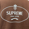 シュプリーム Crest Crewneck ロゴプリント スウェット ブラウン L メンズ