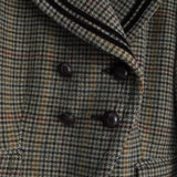 ポロ ラルフローレン Crop Duffle Jacket クロップド丈 千鳥格子柄 ウールジャケット ブラウン レディース - NEWSED