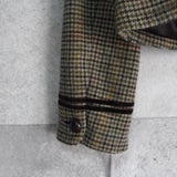 ポロ ラルフローレン Crop Duffle Jacket クロップド丈 千鳥格子柄 ウールジャケット ブラウン レディース - NEWSED
