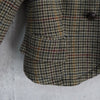 ポロ ラルフローレン Crop Duffle Jacket クロップド丈 千鳥格子柄 ウールジャケット ブラウン レディース