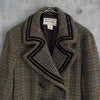 ポロ ラルフローレン Crop Duffle Jacket クロップド丈 千鳥格子柄 ウールジャケット ブラウン レディース