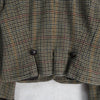 ポロ ラルフローレン Crop Duffle Jacket クロップド丈 千鳥格子柄 ウールジャケット ブラウン レディース