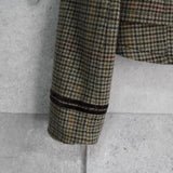 ポロ ラルフローレン Crop Duffle Jacket クロップド丈 千鳥格子柄 ウールジャケット ブラウン レディース - NEWSED
