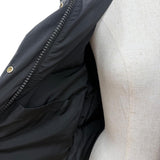 メゾンキツネ CROPPED PUFFER IN NYLON WITH BOLD FOX HEAD PATCH ダウンジャケット ブラック S レディース - NEWSED