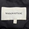 メゾンキツネ CROPPED PUFFER IN NYLON WITH BOLD FOX HEAD PATCH ダウンジャケット ブラック S レディース