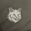メゾンキツネ CROPPED PUFFER IN NYLON WITH BOLD FOX HEAD PATCH ダウンジャケット ブラック S レディース