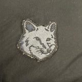 メゾンキツネ CROPPED PUFFER IN NYLON WITH BOLD FOX HEAD PATCH ダウンジャケット ブラック S レディース - NEWSED