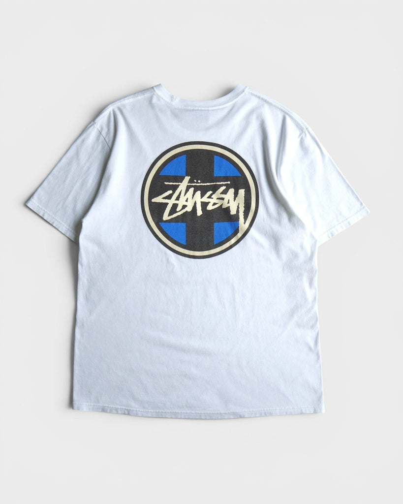 Cross Dot T-Shirt ステューシー Tシャツ ホワイト L メンズ