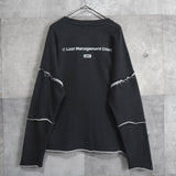 Cut Off Oversize Sweatshirt - NEWSED