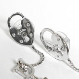 クリスチャン ディオール Dロゴ ハート カデナ ピアス シルバー - NEWSED