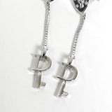 クリスチャン ディオール Dロゴ ハート カデナ ピアス シルバー - NEWSED