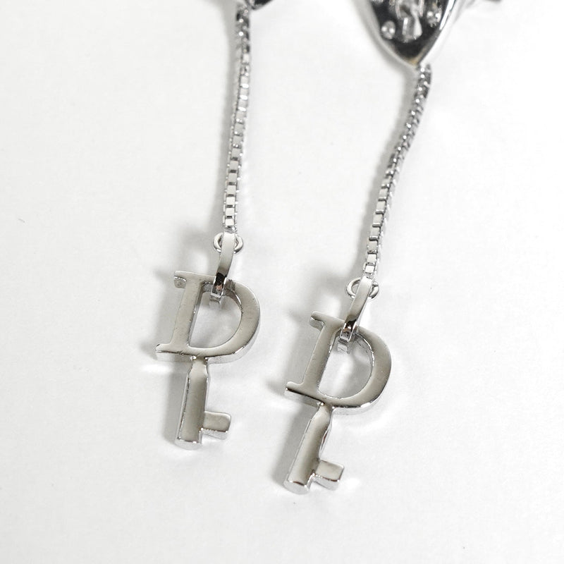 クリスチャン ディオール Dロゴ ハート カデナ ピアス シルバー - NEWSED